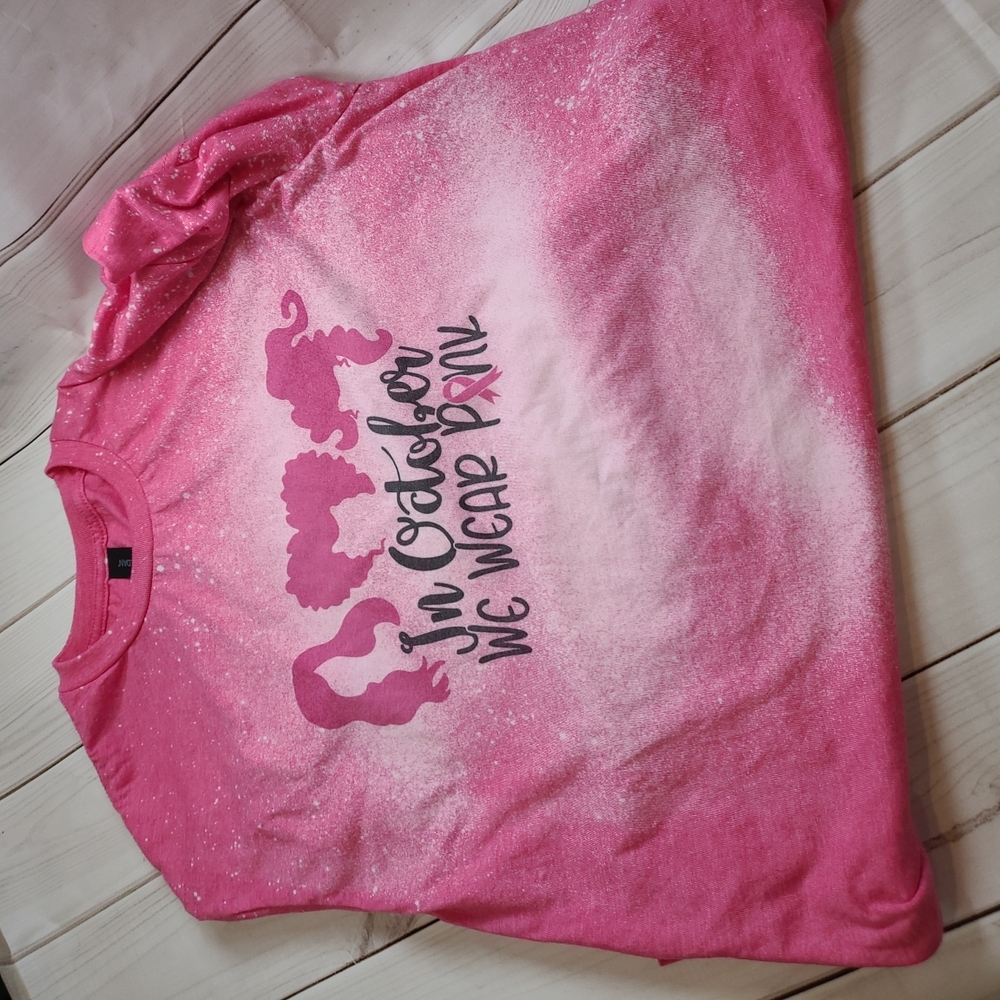 Breast Cancer Awareness Sublimation bleached shirt